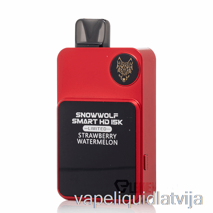 Snowwolf Smart Hd 15k Limitēts Vienreizējās Lietošanas Zemeņu Arbūzs Vape šķidrums